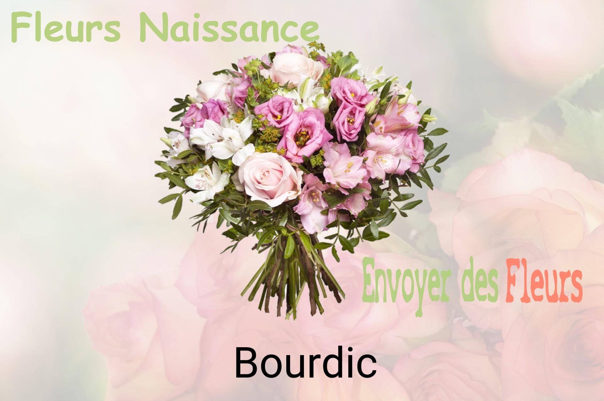 Bouquet de fleurs de naissance livré à Bourdic